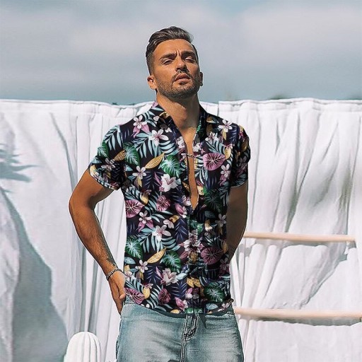 Camisa de manga corta para hombre F695
