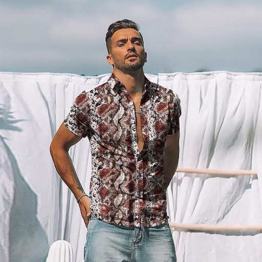 Camisa de manga corta para hombre F695