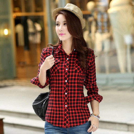 Camisa de mujer con pelo P1355