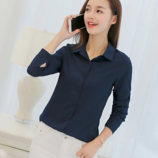Camisa de mujer de color liso