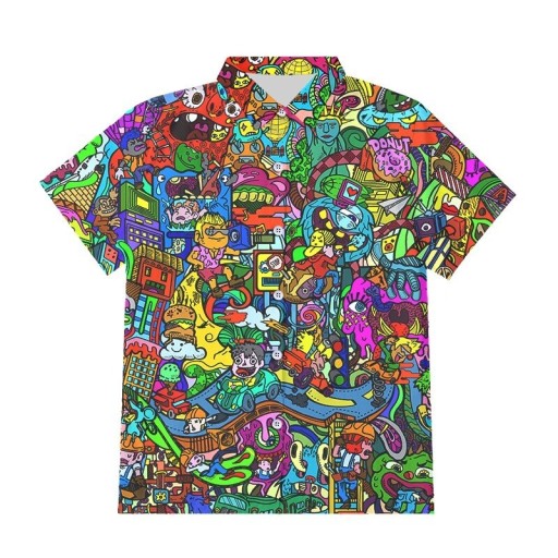 Camisa estampada hombre F754