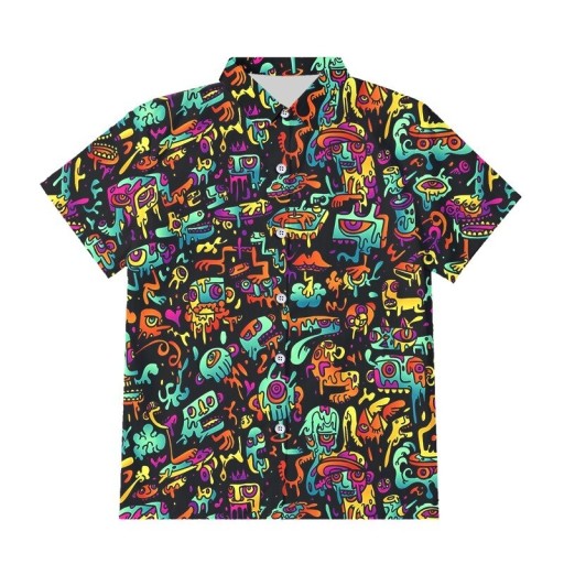 Camisa estampada hombre F754