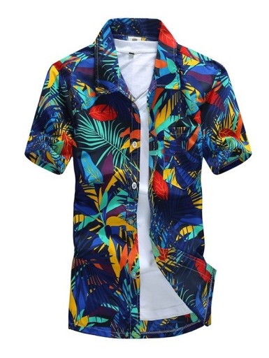 Camisa hawaiana para hombre J750