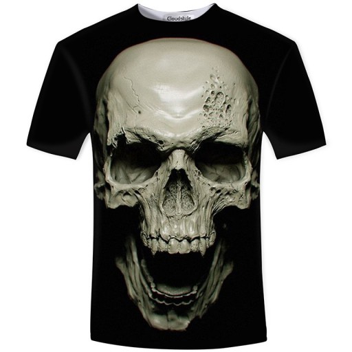 Camiseta 3D para hombre - Calavera de vampiro
