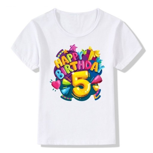 Camiseta de aniversário infantil B1576