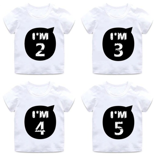 Camiseta de aniversário infantil B1591