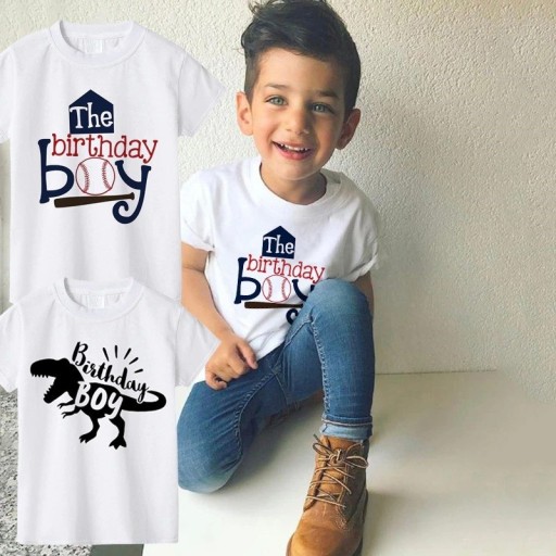 Camiseta de aniversário para rapazes B1609