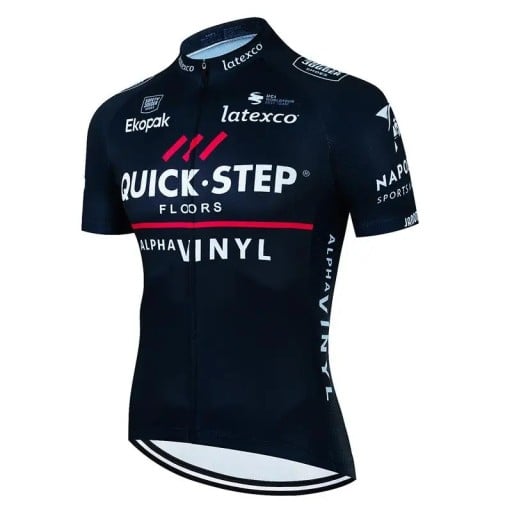 Camiseta de ciclismo de verano para hombre con manga corta y cremallera con 3 bolsillos traseros para ciclismo y deporte