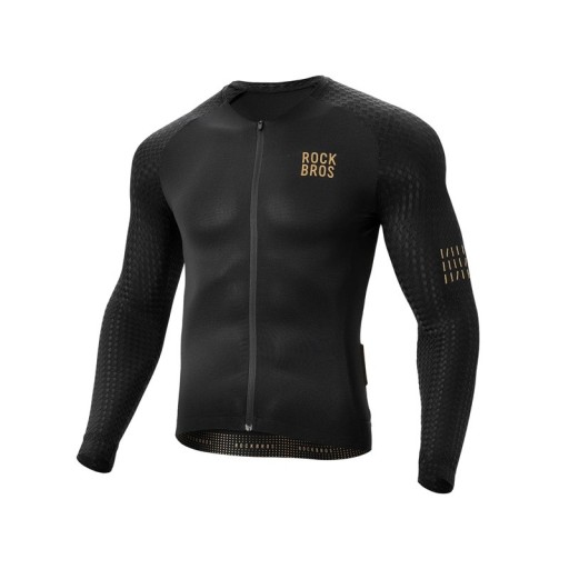 Camiseta de ciclismo de verano para hombre con manga larga y cremallera para ciclismo y deporte