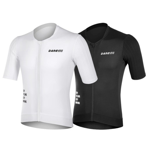 Camiseta de ciclismo para hombre con manga corta y cremallera, para ciclismo, deporte y actividades de ocio