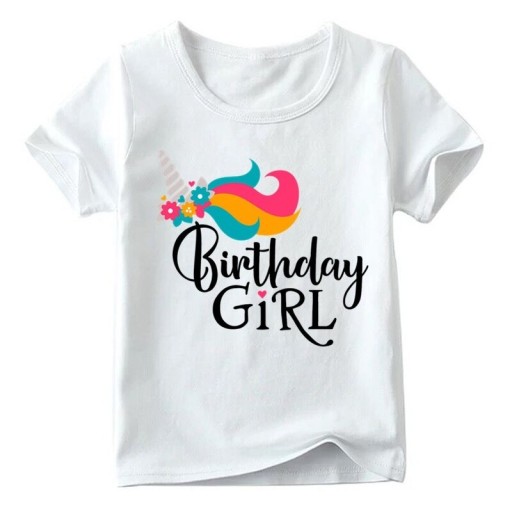 Camiseta de cumpleaños para niñas B1522