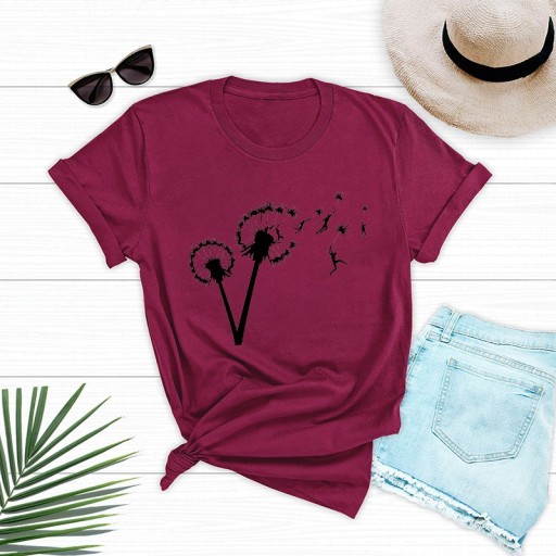 Camiseta de mujer con diente de león