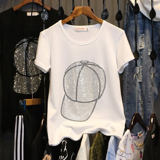 Camiseta de mujer con lentejuelas