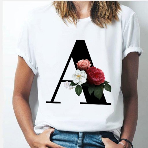 Camiseta de mujer con letra