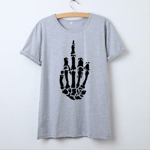 Camiseta de mujer con motivo de esqueleto