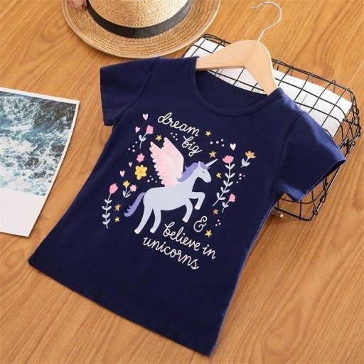 Camiseta de niña unicornio B1431