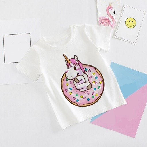 Camiseta de niña unicornio B1598