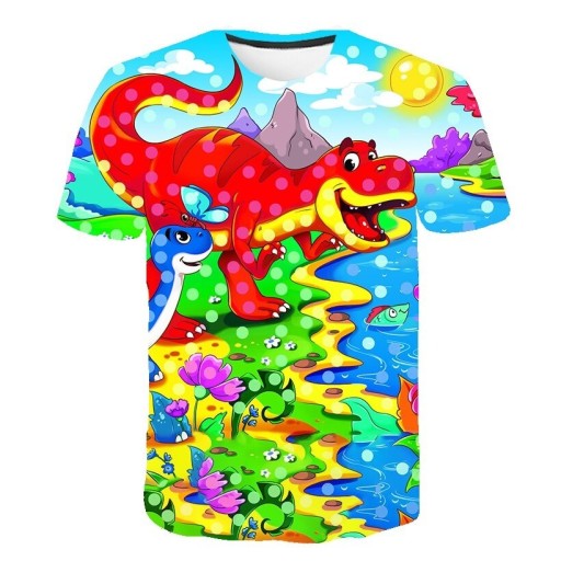 Camiseta de raparigo com dinossauro B1520
