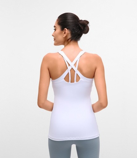 Camiseta de tirantes cruzados para mujer