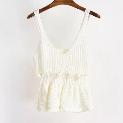 Camiseta de tirantes de punto para mujer