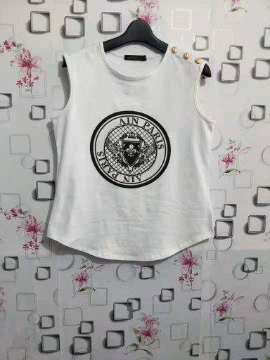Camiseta de tirantes estampada para mujer B169