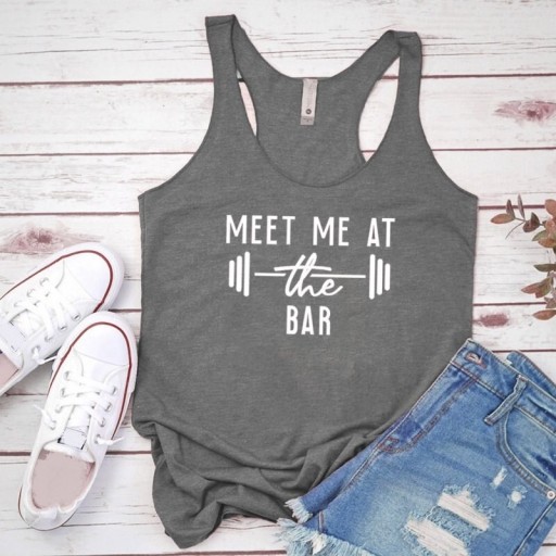 Camiseta de tirantes para mujer con estampado divertido A1324