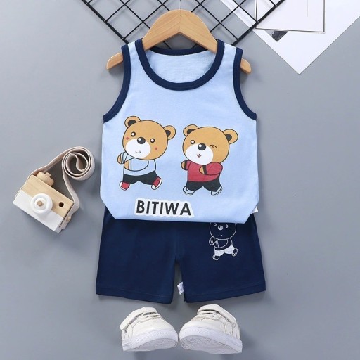 Camiseta de tirantes y pantalón corto infantil L1096