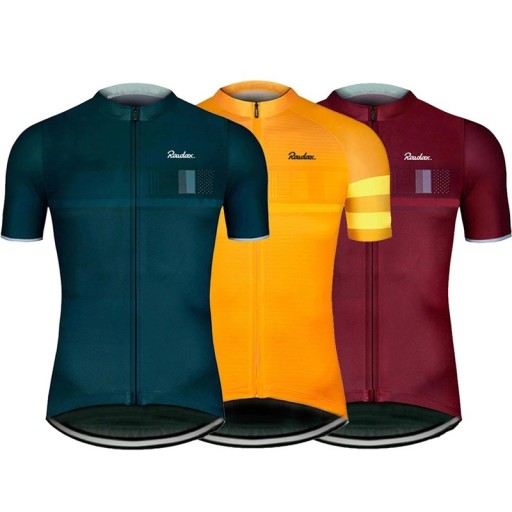 Camiseta deportiva de ciclismo para hombre con manga corta y cremallera para ciclismo y deporte
