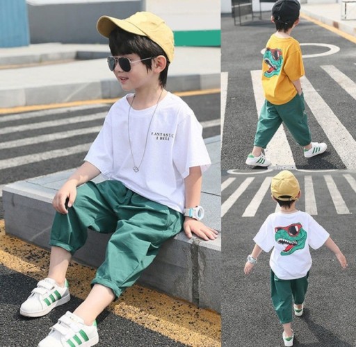 Camiseta e calças para rapazes L1597