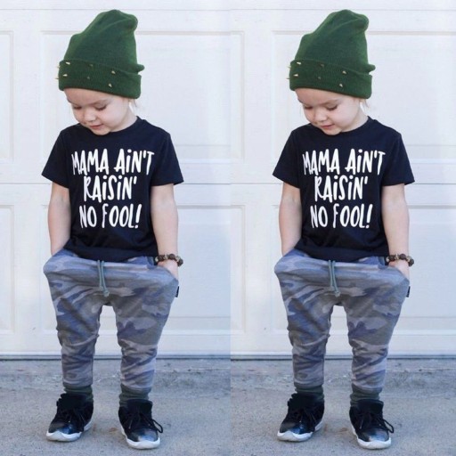 Camiseta e calças para rapazes L1651