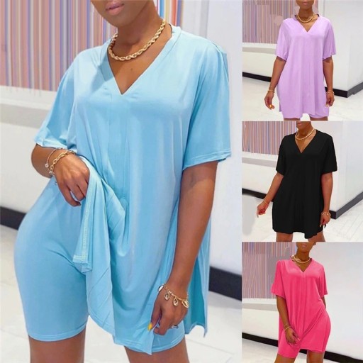 Camiseta e calções femininos B940