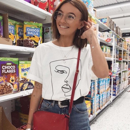 Camiseta mujer con estampado A71
