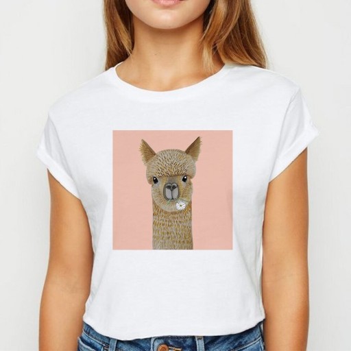 Camiseta mujer con estampado animal B352