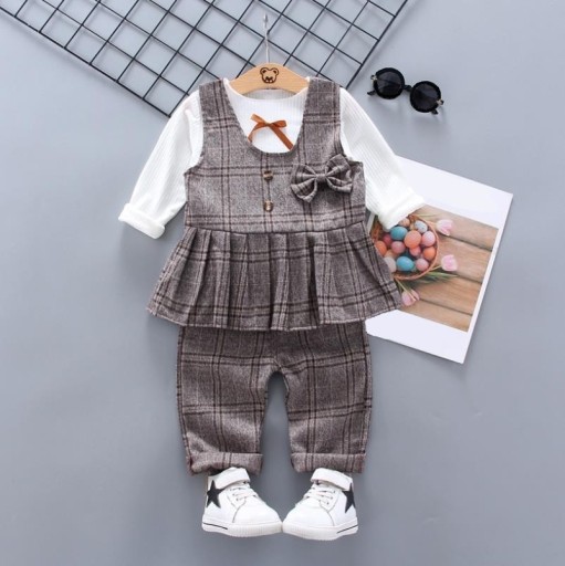 Camiseta niña lazo y pantalón L1161