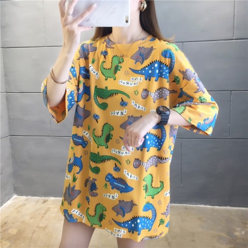 Camiseta oversize de mujer con estampado