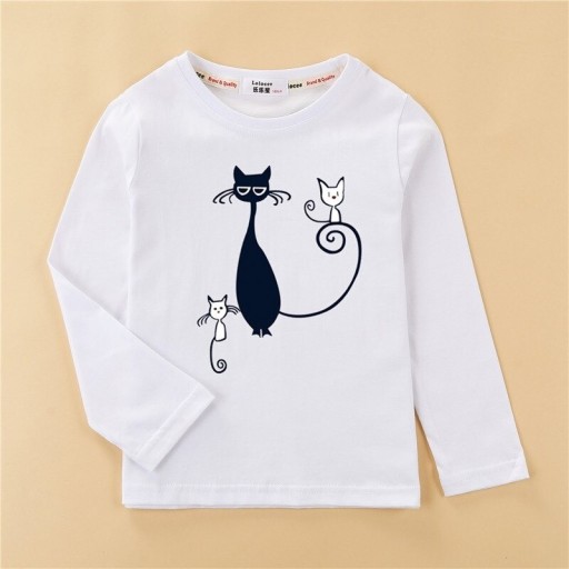 Camisola de menina com mangas longas T2554