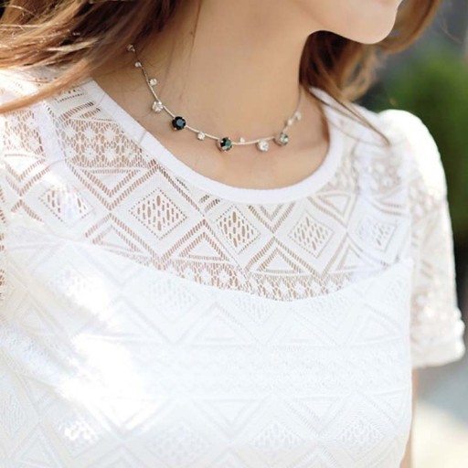 Camisola de Renda para Senhora - Branca