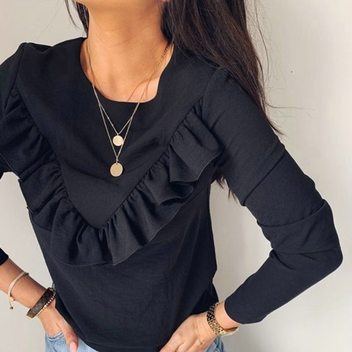 Camisola de senhora com folhos