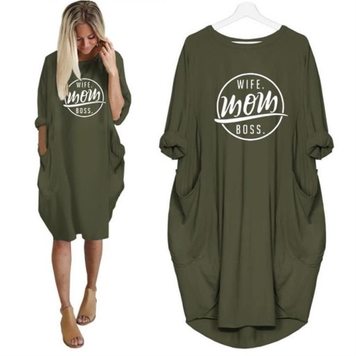 Camisola oversized longa para senhora
