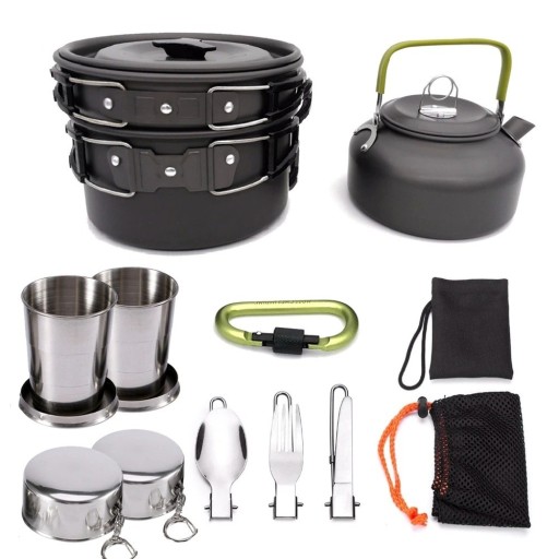 Camping Cookware Set 10 Pieces