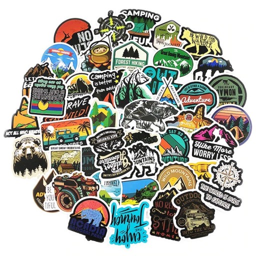 Camping Stickers 50 pcs E264