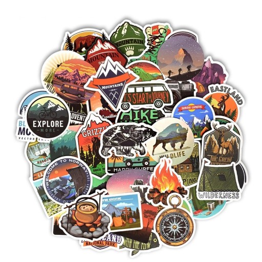 Camping Stickers 50 pcs E87