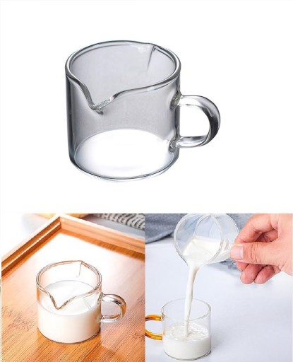 Cană de sticlă pentru lapte