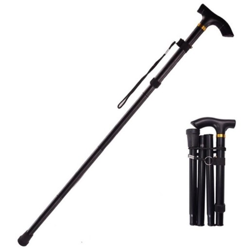 Cana de trekking dobrável 85 - 95 cm