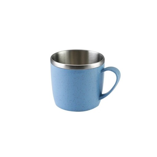 Cana din oțel inoxidabil cu mâner de 220 ml pentru cafea ceai acasă birou călătorii reutilizabilă compactă