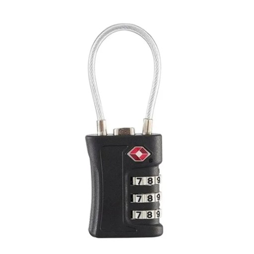 Candado de viaje para maletas con código numérico de tres dígitos 3,6 × 4 × 8 cm aleación de zinc candado de seguridad multicolor