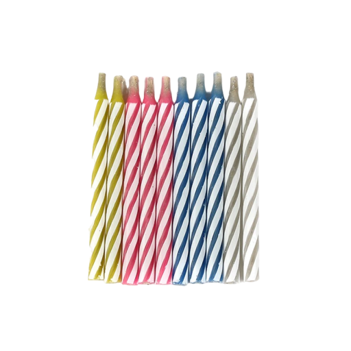 Candele di compleanno inesauribili 10 pezzi