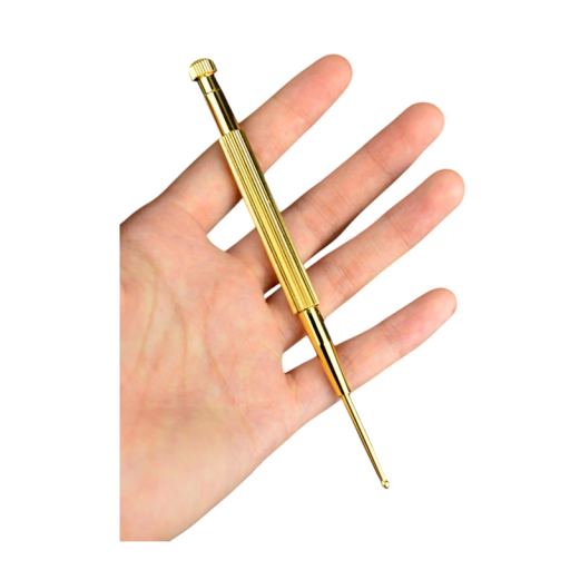 Caneta de Acupressão em Cobre 13 cm Ferramenta de Massagem para Pontos de Acupuntura Vara de Pressão para Estimulação de Energia e Relaxamento
