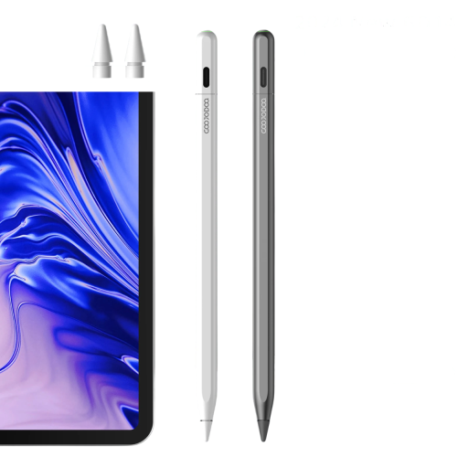Caneta Touch para iPad Pro e Air 2018–2024 com Função Encontrar e Pontas Substituíveis