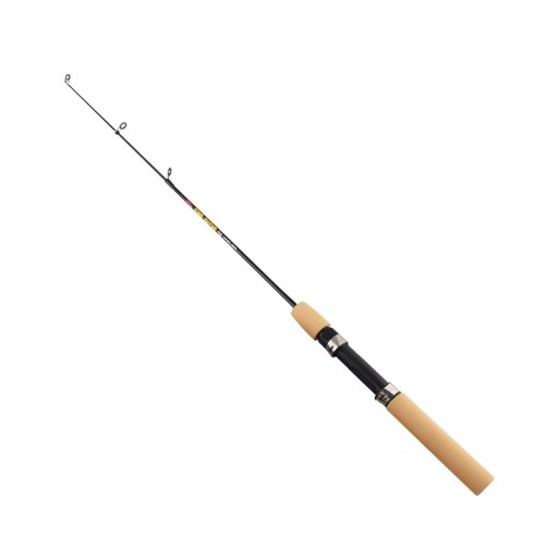 Canna da pesca con manico in legno